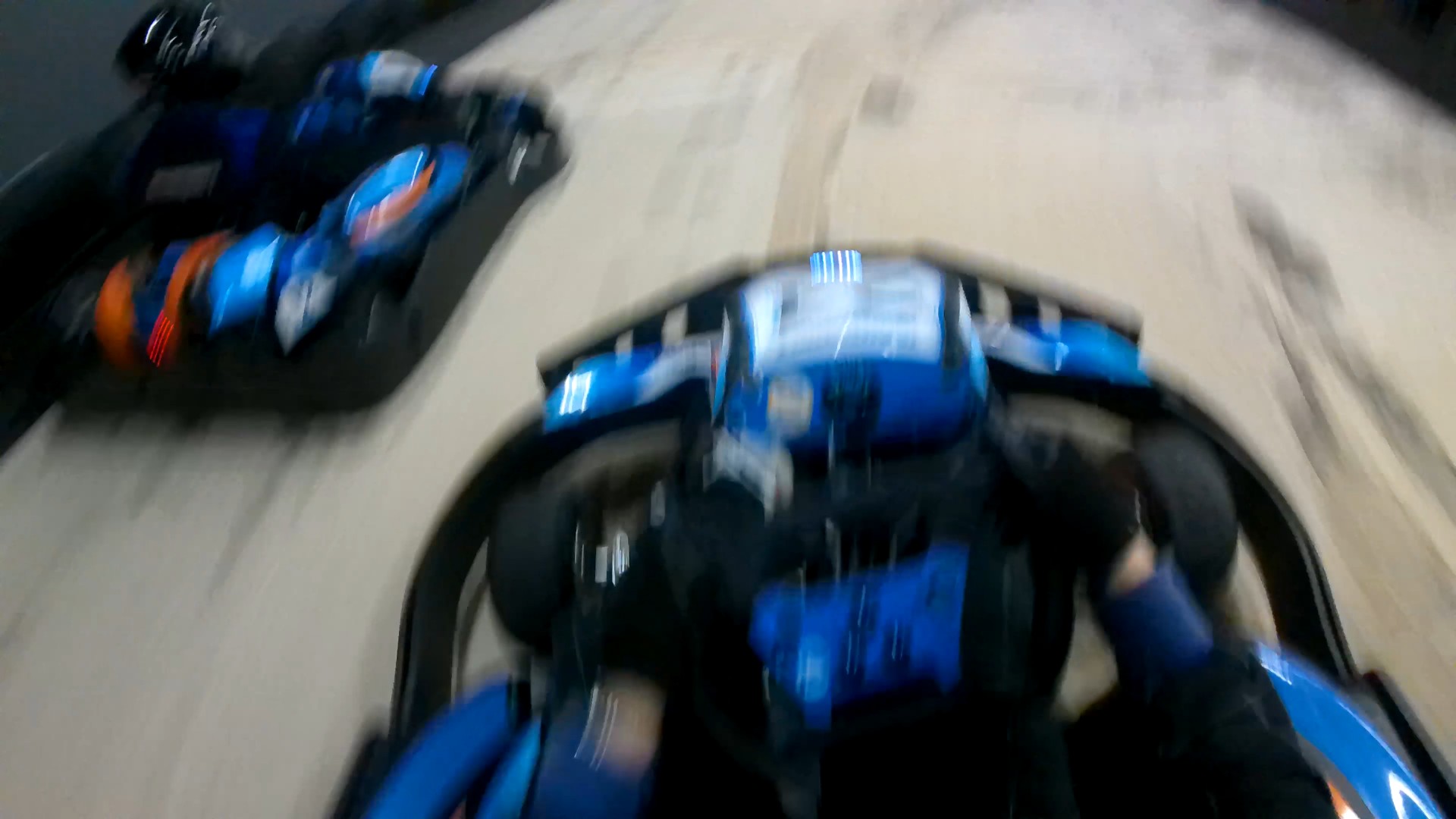 Overtaking on a kart track